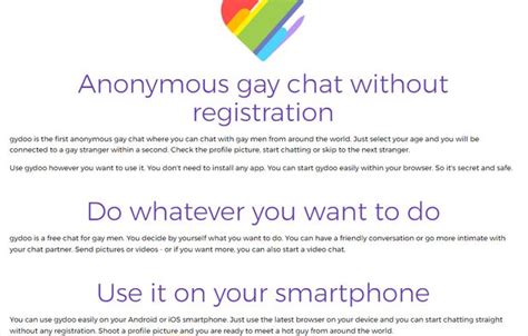 Free and Anonymous Gay Chat